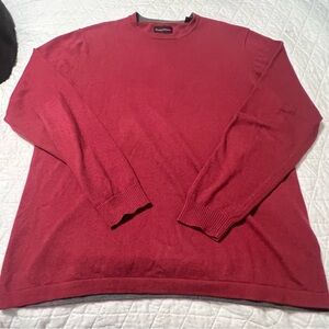 Tommy Bahama Maroon Crew Neck Dark Red Long Sleeve Sweater/Sweatshirt Size L